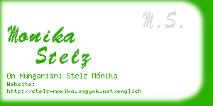 monika stelz business card